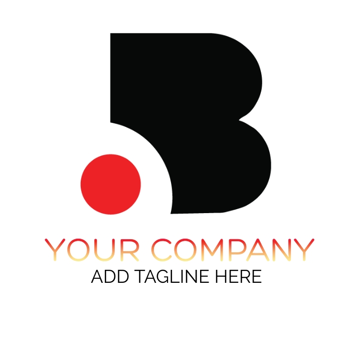 B logo, instagram post, flyer | B letter logo template